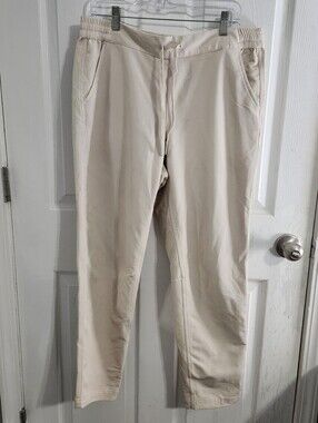 Alpine cream drawstring hiking pants size large gorpcore hiking camping